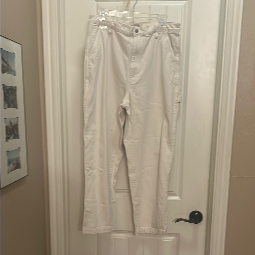 Madewell Cream 30 Denim cargo Jeans